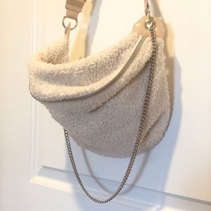 Béis Faux Shearling Fanny Pack